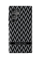Sigma Chi Samsung Galaxy 25, 24, 23 Mobile Phone Case - Zig Zag Gloss Mobile Phone Cases