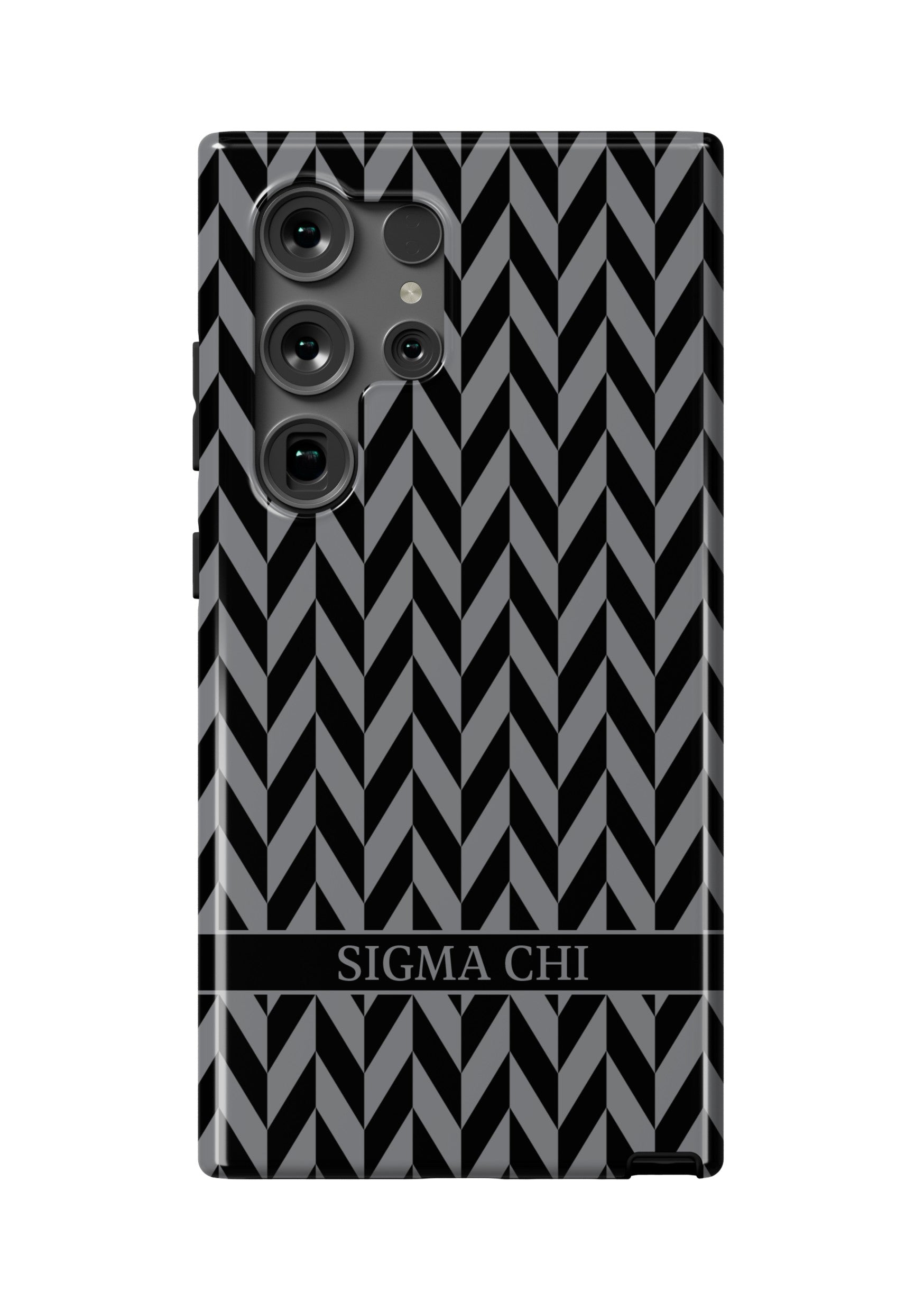 Sigma Chi Samsung Galaxy 25, 24, 23 Mobile Phone Case - Zig Zag Gloss Mobile Phone Cases