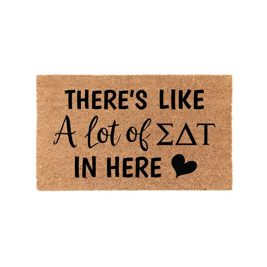 Sigma Delta Tau Coir Doormat - A Lot of Door Mats