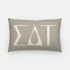 Sigma Delta Tau Lumbar Pillow - Knockout Greek Letters Cafe Au Lait