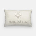 Sigma Delta Tau Lumbar Pillow Cream