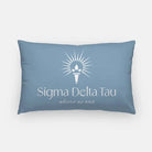 Sigma Delta Tau Lumbar Pillow Droplet Blue
