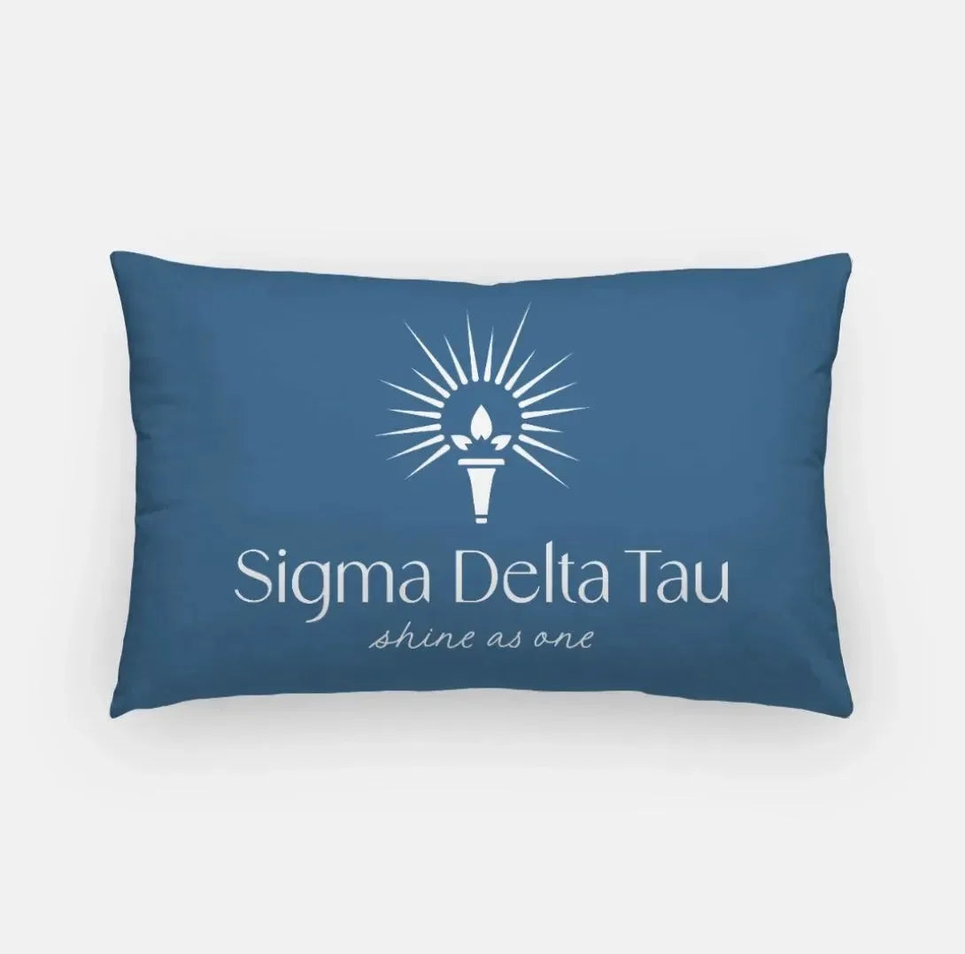 Sigma Delta Tau Lumbar Pillow Old Blue