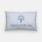Sigma Delta Tau Lumbar Throw Pillow Powder Blue