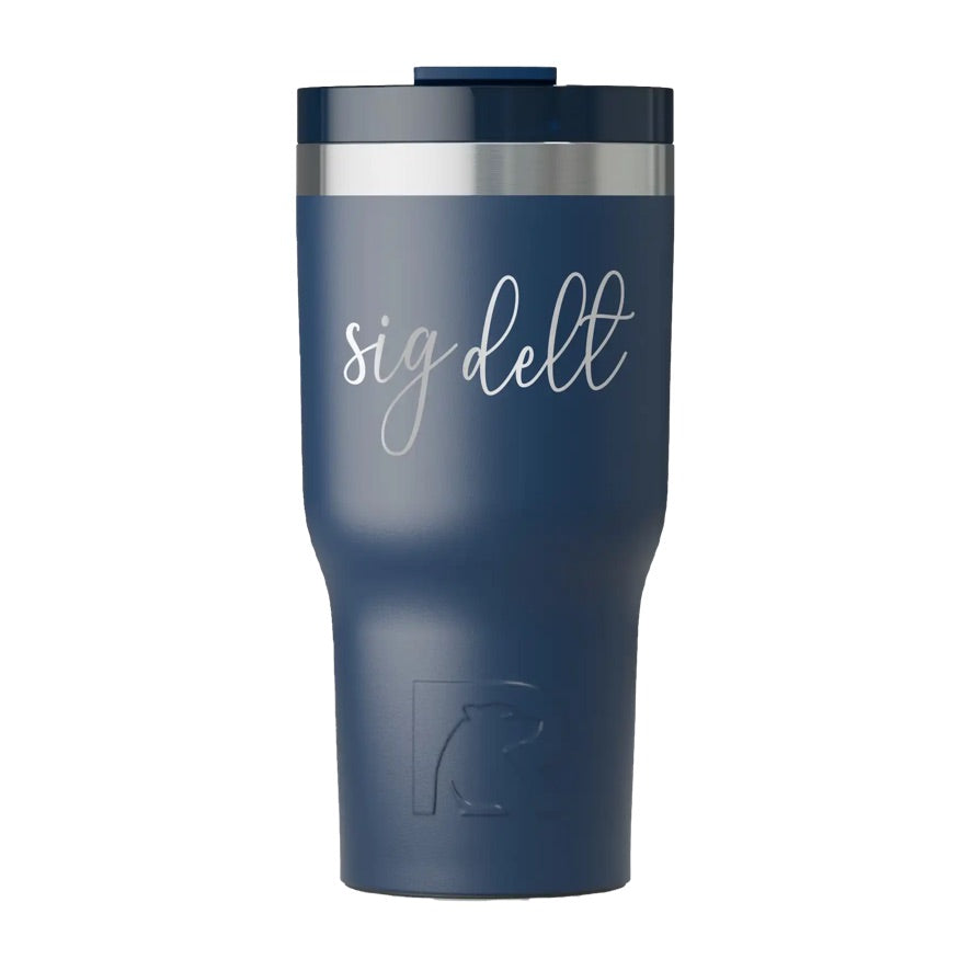 Sigma Delta Tau RTIC 20 oz Essential Ceramic Lined Tumbler - Script