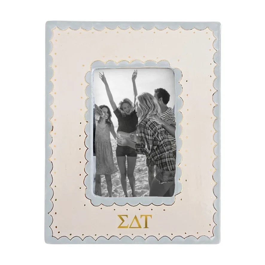 Sigma Delta Tau Scallop Picture Frame | Sig Delt Big Little Gifts