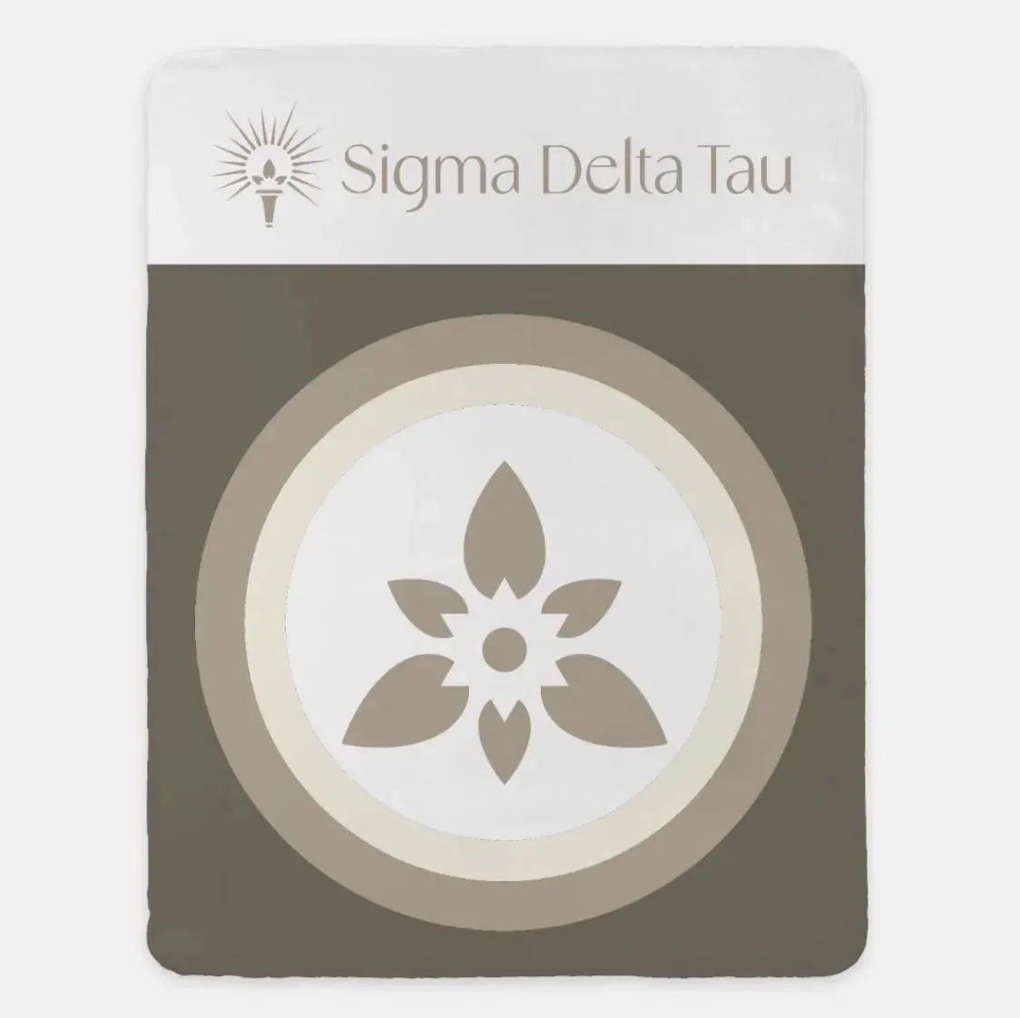 Sigma Delta Tau XL 60x80 Sherpa Throw Blanket - CAfe Wide Band