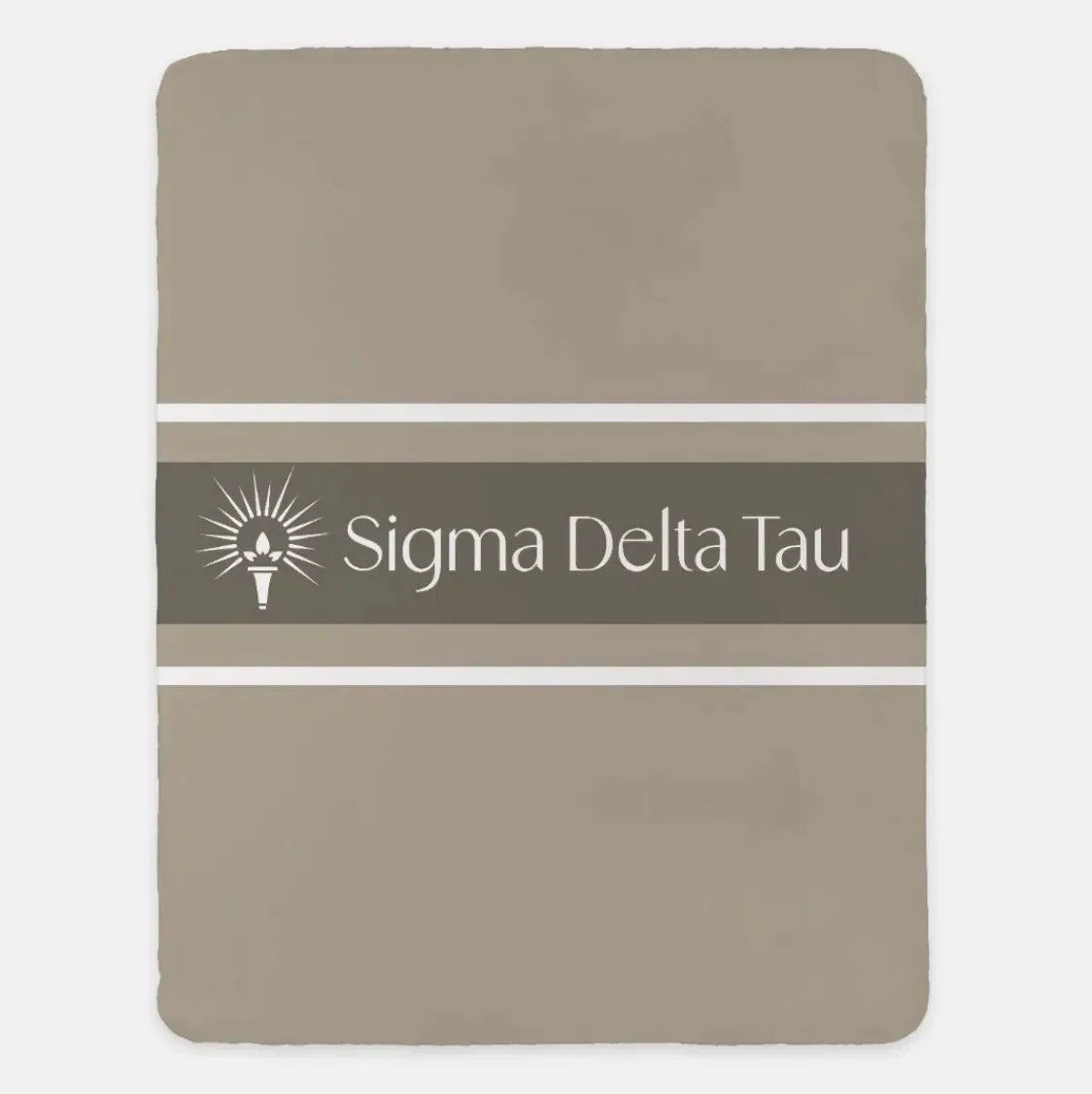 Sigma Delta Tau XL 60x80 Sherpa Throw Blanket - Traditional Cafe