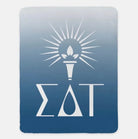 Sigma Delta Tau XL 60x80 Sherpa Throw Blanket - Gradient Throw Blankets