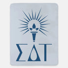 Sigma Delta Tau XL 60x80 Sherpa Throw Blanket Powder Blue