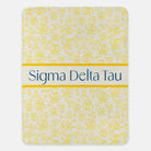 Sigma Delta Tau XL 60x80 Sherpa Throw Blanket - Rose Pattern