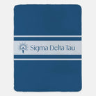 Sigma Delta Tau XL 60x80 Sherpa Throw Blanket - Traditional Old Blue