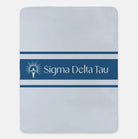 Sigma Delta Tau XL 60x80 Sherpa Throw Blanket - Traditional Powder Blue