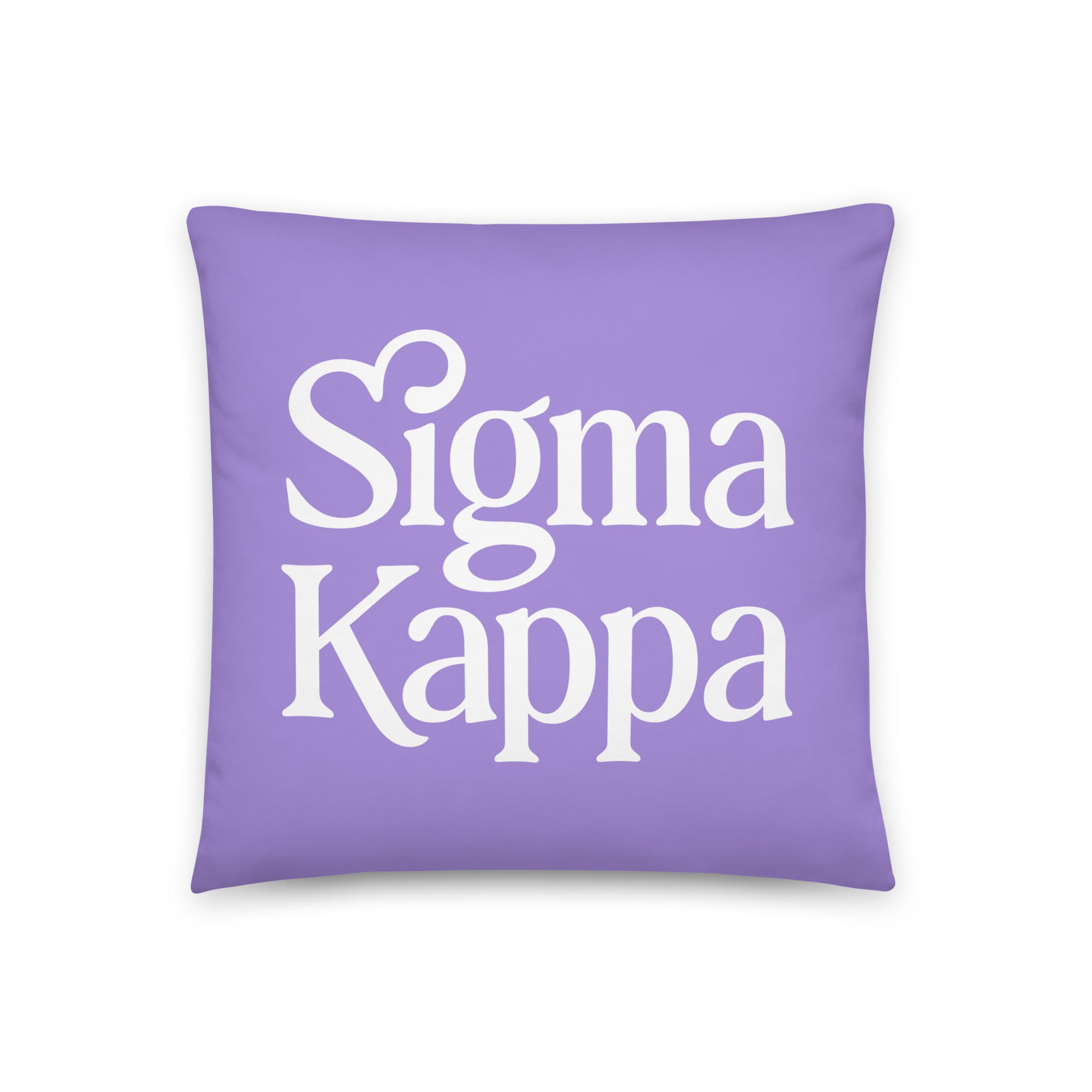 Sigma Kappa 18" Traditional Throw Pillow Lavender