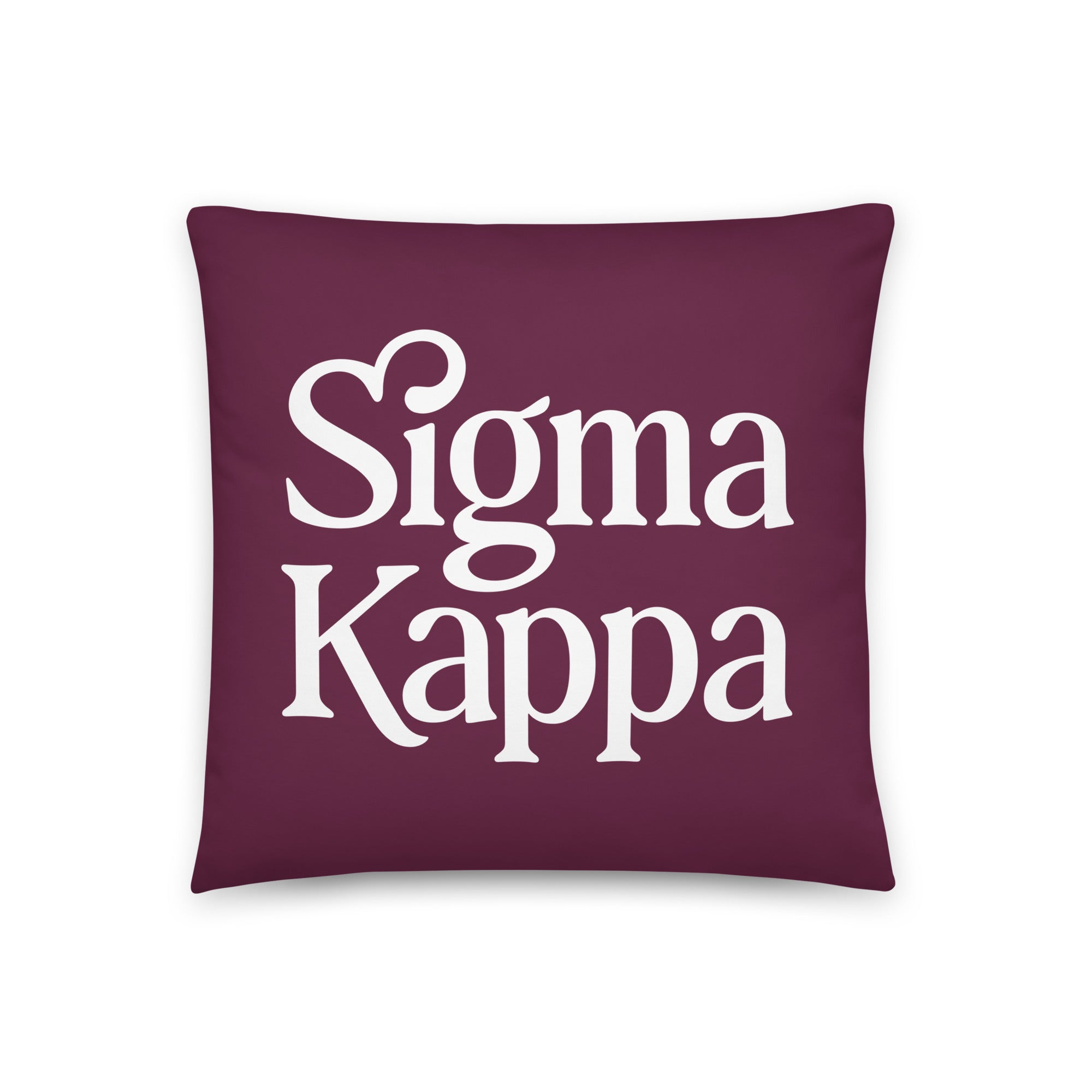 Sigma Kappa 18" Traditional Throw Pillow Maroon