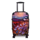Sigma Kappa Carry-on Suitcase - Bold Purple Violets Suitcases