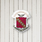 Sigma Kappa Crest Custom-Shape Throw Pillow.| Sig Kap Gifts