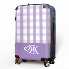 Sigma Kappa Gingham 20" Carry-on Suitcase Lavender