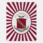 Sigma Kappa XL 60x80 Sherpa Throw Blanket - Coat of Arms Starburst Throw Blankets