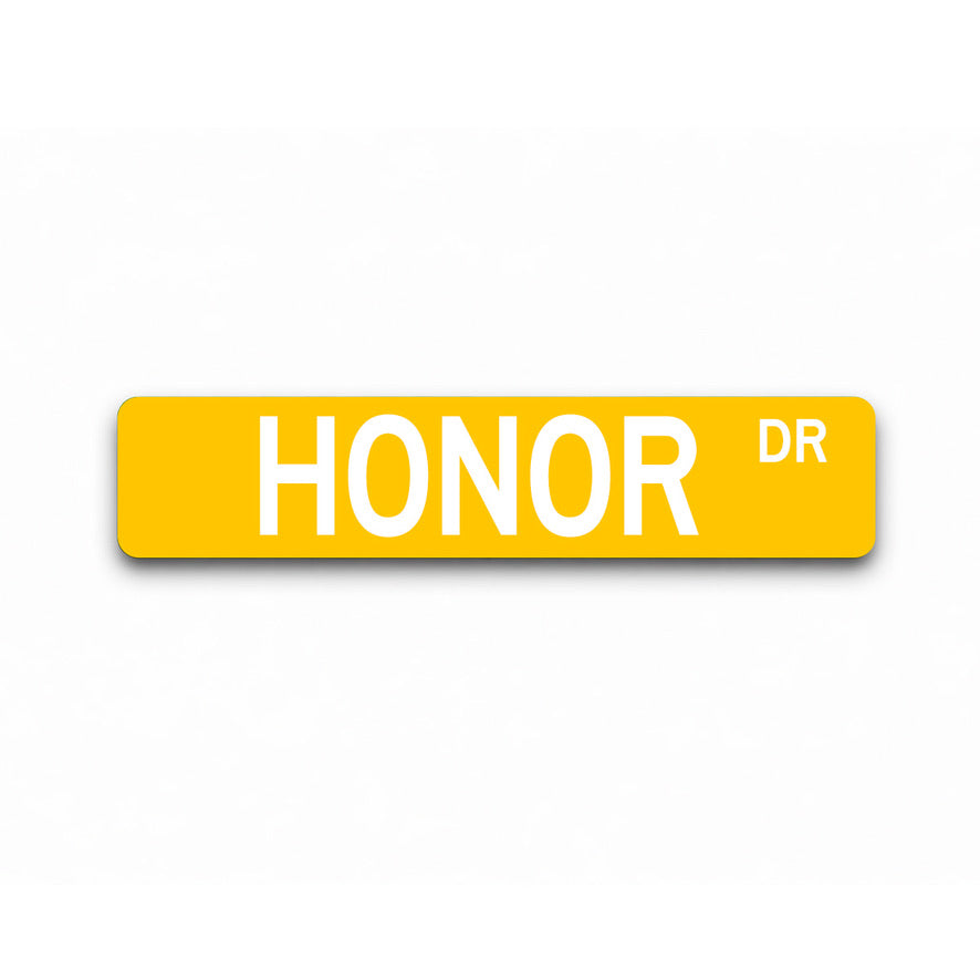Sigma Nu Honor Metal Street Dorm Sign 