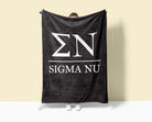 Sig Nu XL 60x80 Blanket - Greek Letters | Official Fraternity Merch