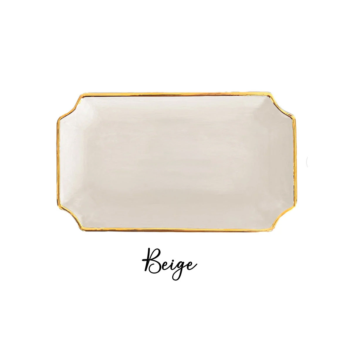 Alpha Xi Delta Gold Monogram Decorative Tray