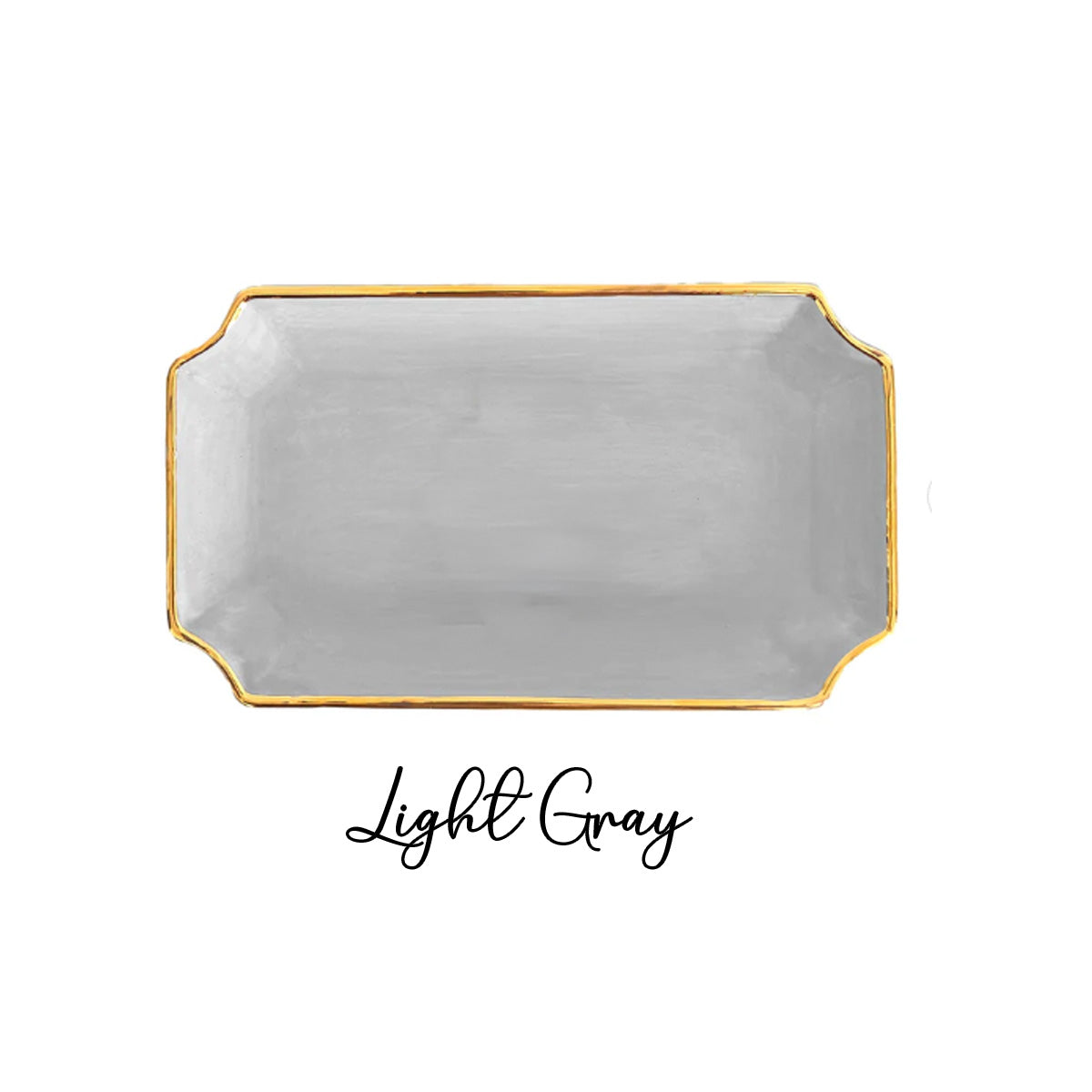 Alpha Xi Delta Gold Monogram Decorative Tray