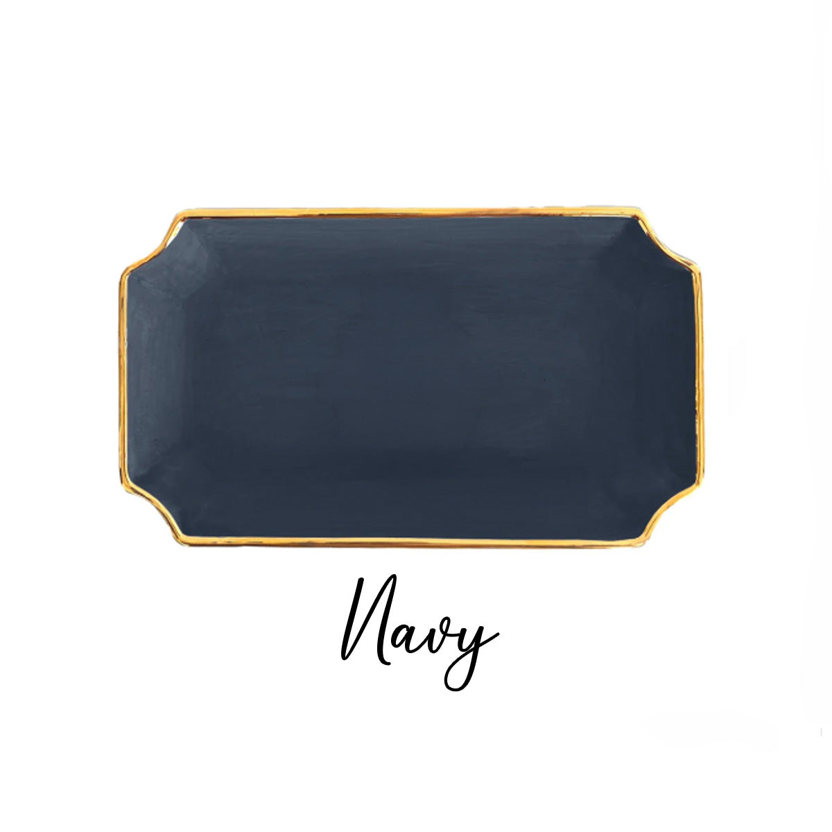 Alpha Xi Delta Gold Monogram Decorative Tray
