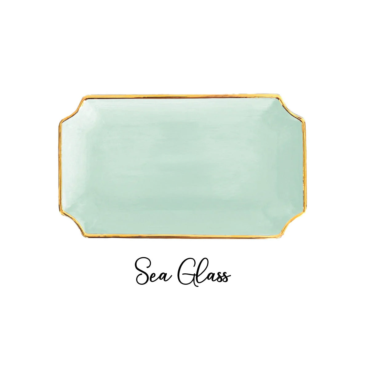 Alpha Xi Delta Gold Monogram Decorative Tray