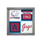 University of South Alabama Wood Sign - Classic Colorblock - 12"x12" | Official Merchandise | Custom Gifts | Festive Fit Home