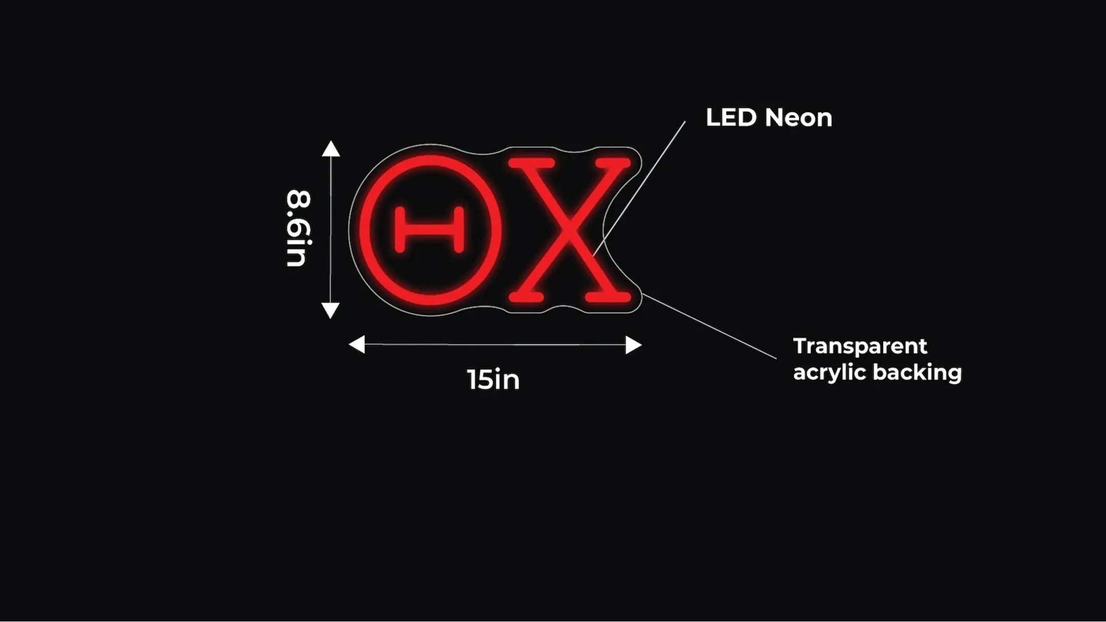 Theta Chi LED Neon Sign w/ Dimmer Neon Signs