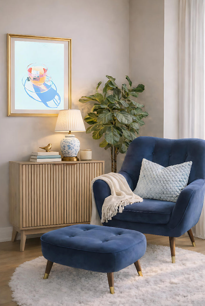 Sun Tea Study Art Print | Wall Art Canvas | Dorm Decor