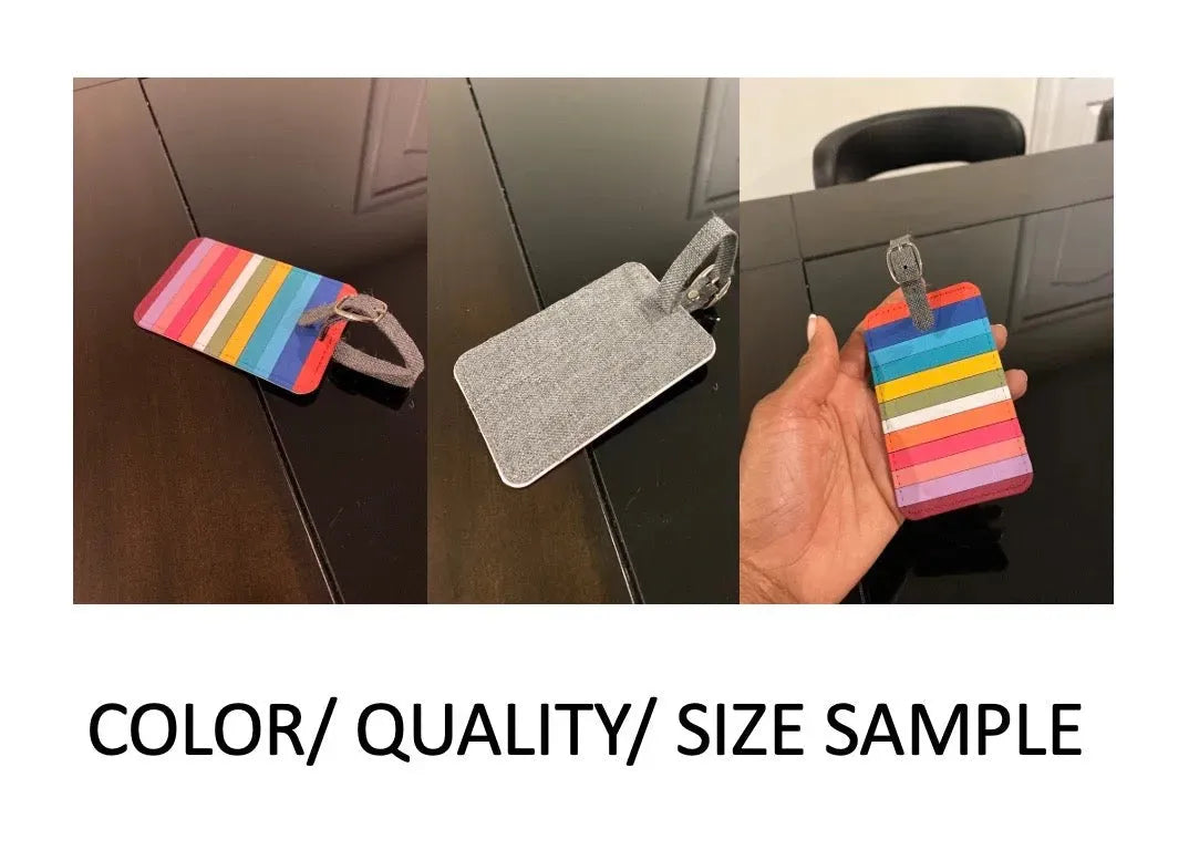 Kent State Color Luggage Tags (Set of 2) - Color Split Luggage Tags