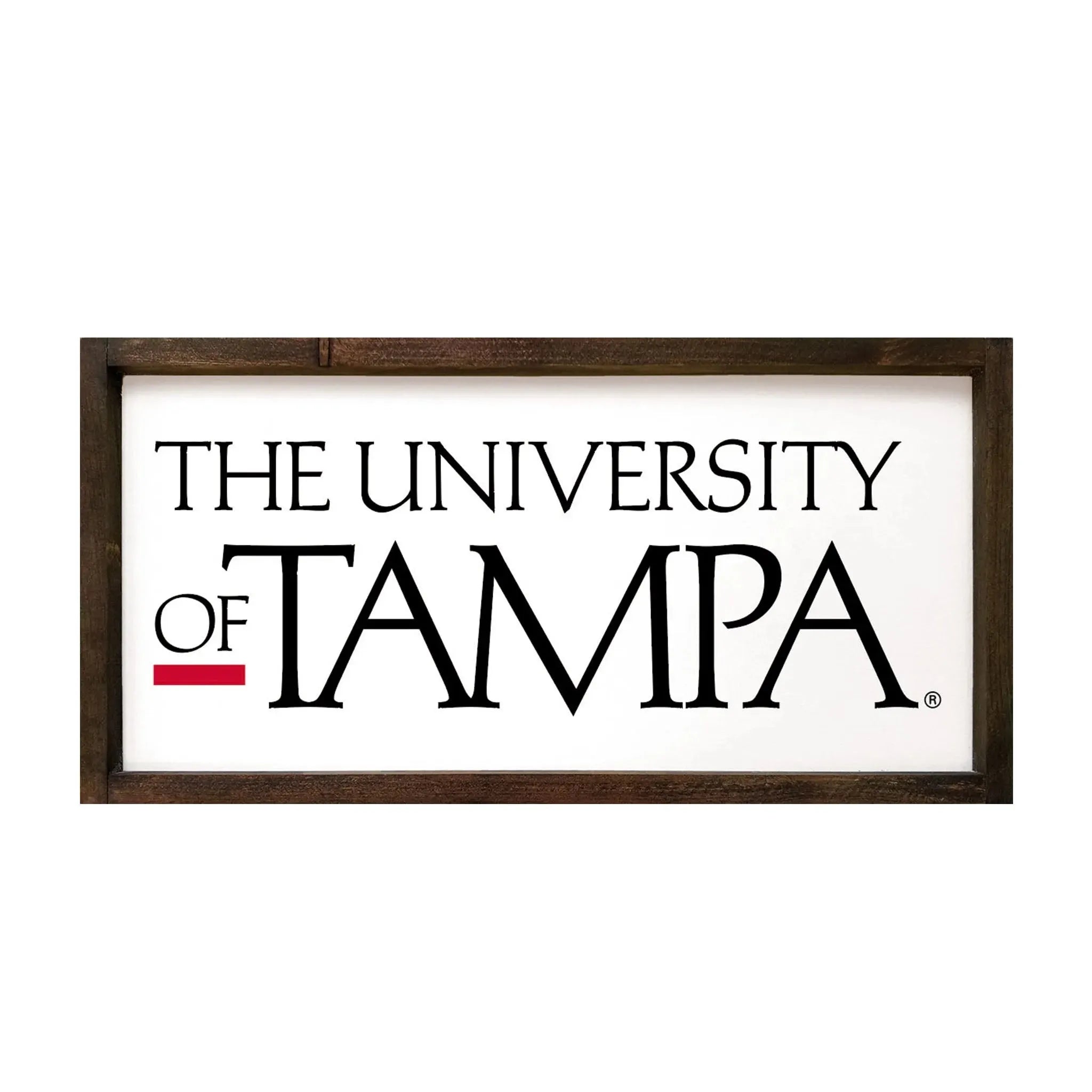 University of Tampa Traditional Wood Sign- 12"x24" Wall Art & Signs