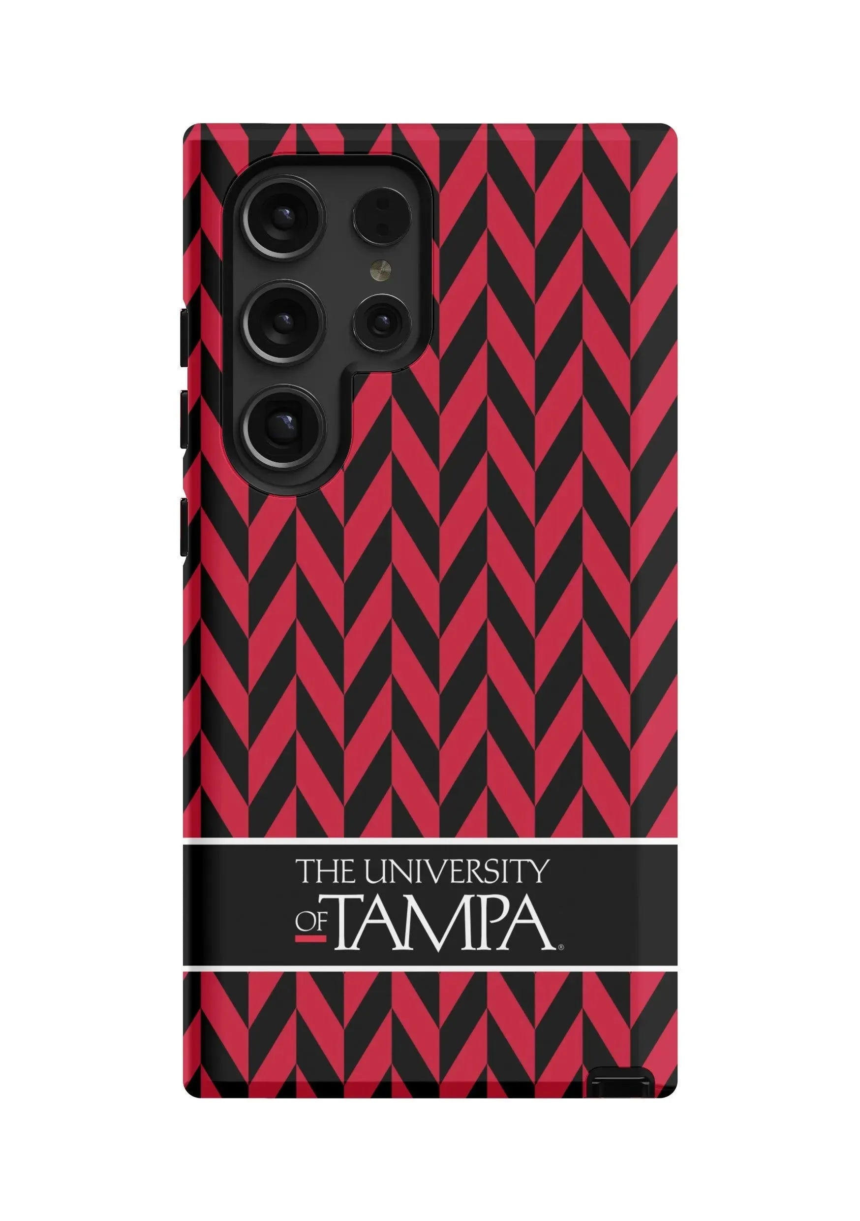 University of Tampa Samsung Galaxy 24, 23 Mobile Phone Case - Zig Zag Matte Mobile Phone Cases