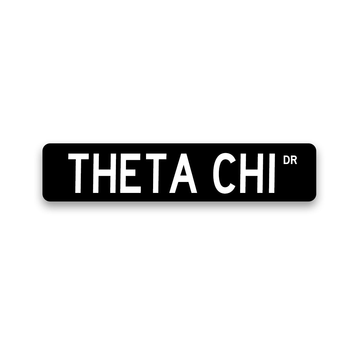 Theta Chi Metal Street Dorm Sign