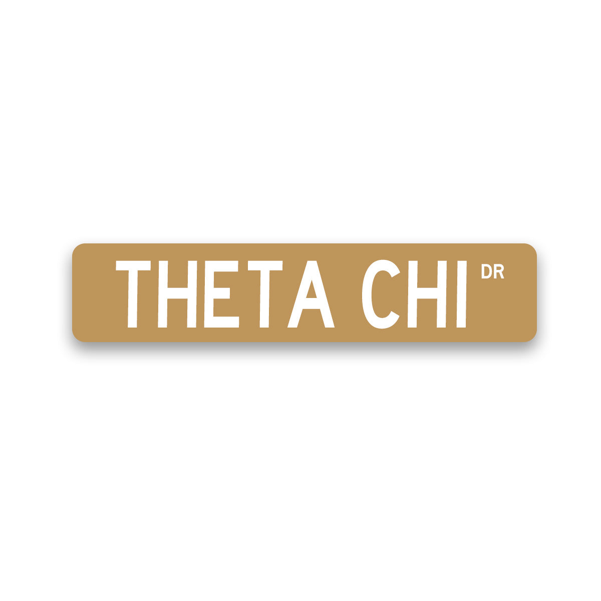 Theta Chi Metal Street Dorm Sign