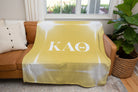 Kappa Alpha Theta Sherpa Blanket XL 60x80 Gold Flashing Lights | Gifts