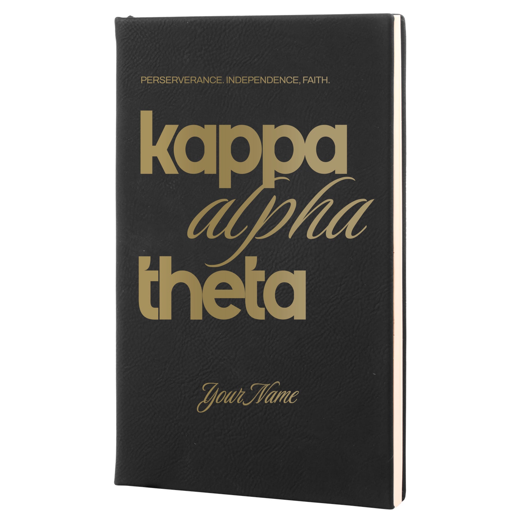 Kappa Alpha Theta Personalized Leatherette Notebook Journal