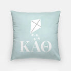 Theta Blue 18" Throw Pillow - Kites & Greek Letters