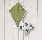 Theta Kite Custom-Shape Throw Pillow Green