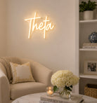 Theta LED Neon Sign w/ Dimmer - Script