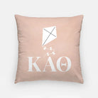 Theta Pink 18" Throw Pillow Cover - Kite & Greek Letters Pillow Covers