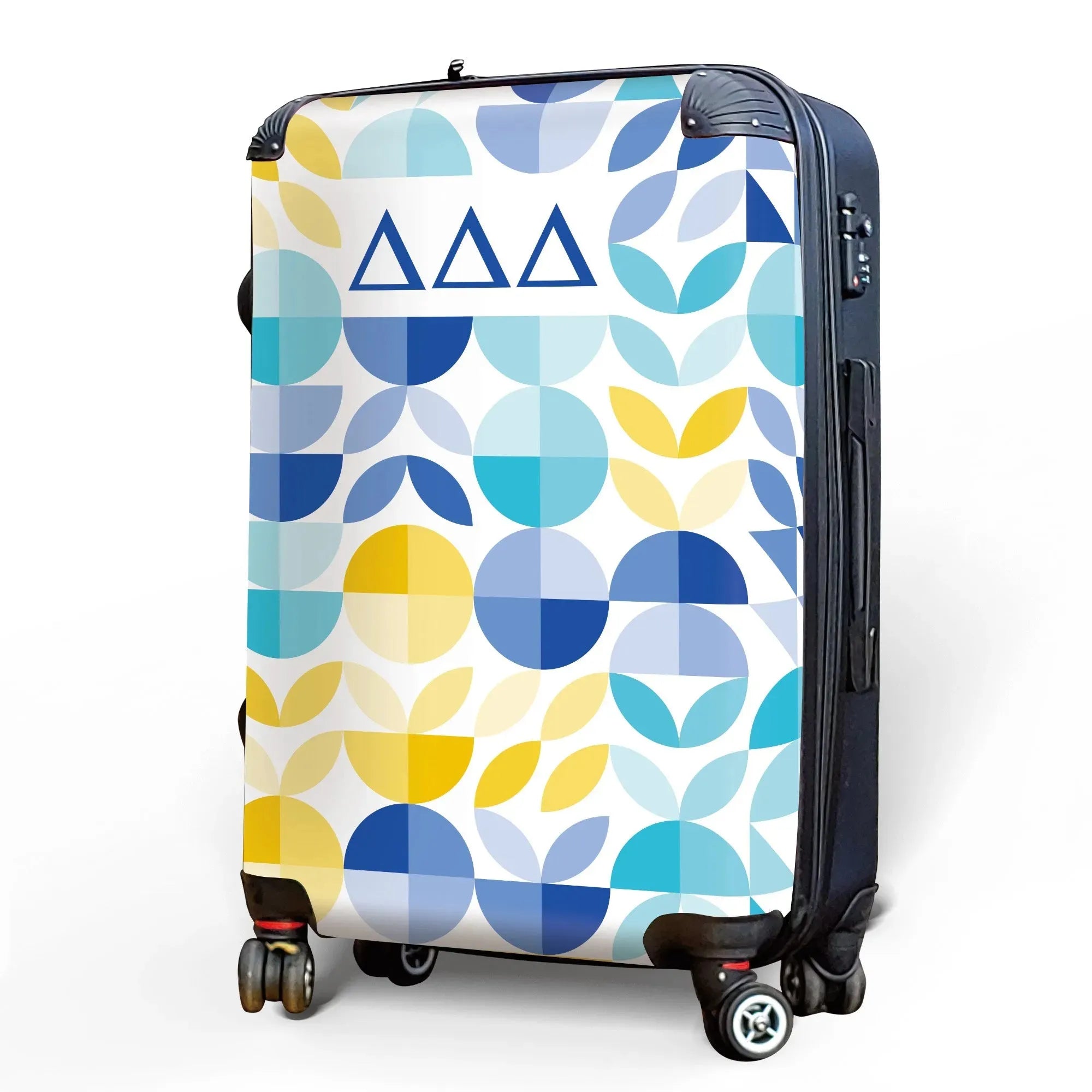 Tri Delta Carry-on Suitcase - Geo Petals Suitcases