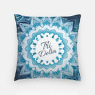Tri Delta 18" Throw Pillow Cover - Blue Mandala Pillow Covers