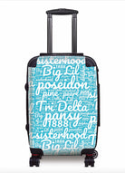 Tri Delta Carry-on Suitcase Expression Art Bright Blue