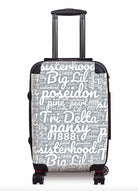 Tri Delta Carry-on Suitcase Expression Art Silver