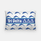 Tri Delta Lumbar Throw Pillow - Dolphins