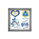 Tri Delta Personalized 12x12 Love My Big Little Wood Framed Sign Big Weathered Gray Wall Art & Signs