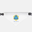 Tri Delta Pet Bandana White Pet Bandanas